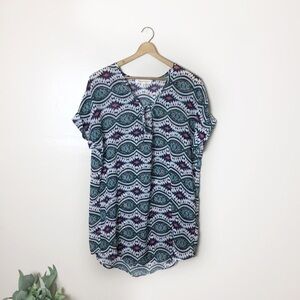 [Francesca’s] Aztec Boho Print Swim Coverup